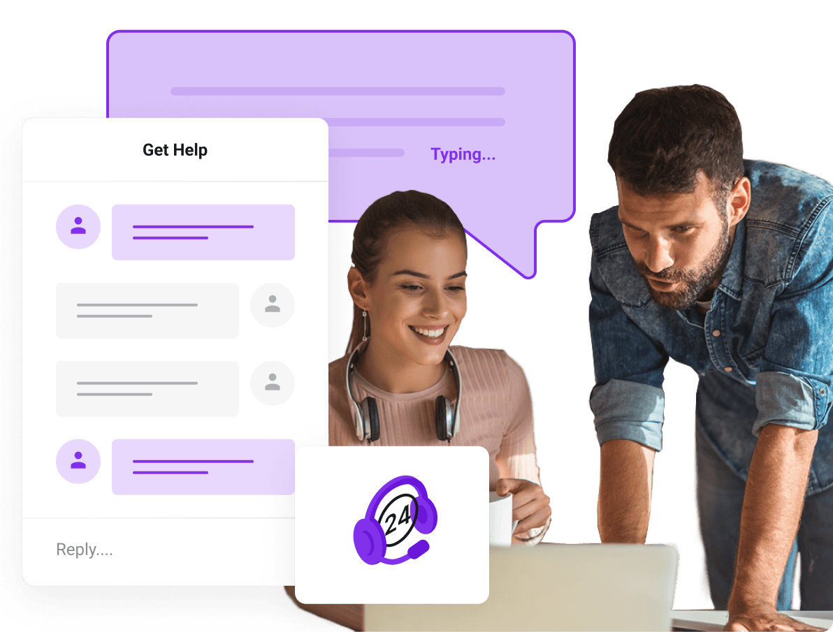 Our technical team is here to help you 24/7!